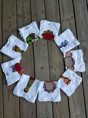See Ya Alligator Appliqué Bodysuit (Tan)