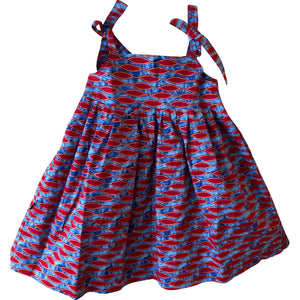 Jada Blue and Red Dress