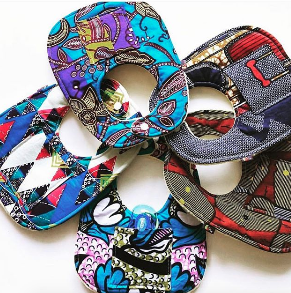 Cudjoe African Print 2-PC Baby Bib Set (Pocketed Edition)